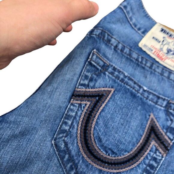 True Religion Jeans Size 31 STRAIGHT Blue - Picture 6 of 9